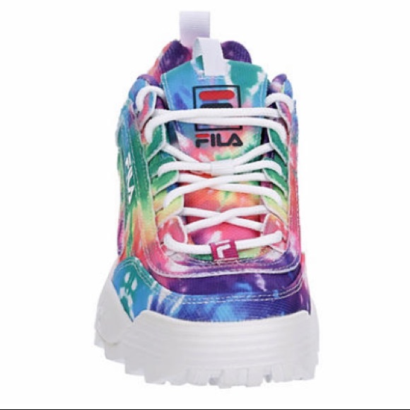 BRAND NEW TIE DYE FILA WOMENS DISRUPTOR II PREMIUM - Picture 3 of 9